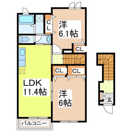 アニュー光の物件間取画像